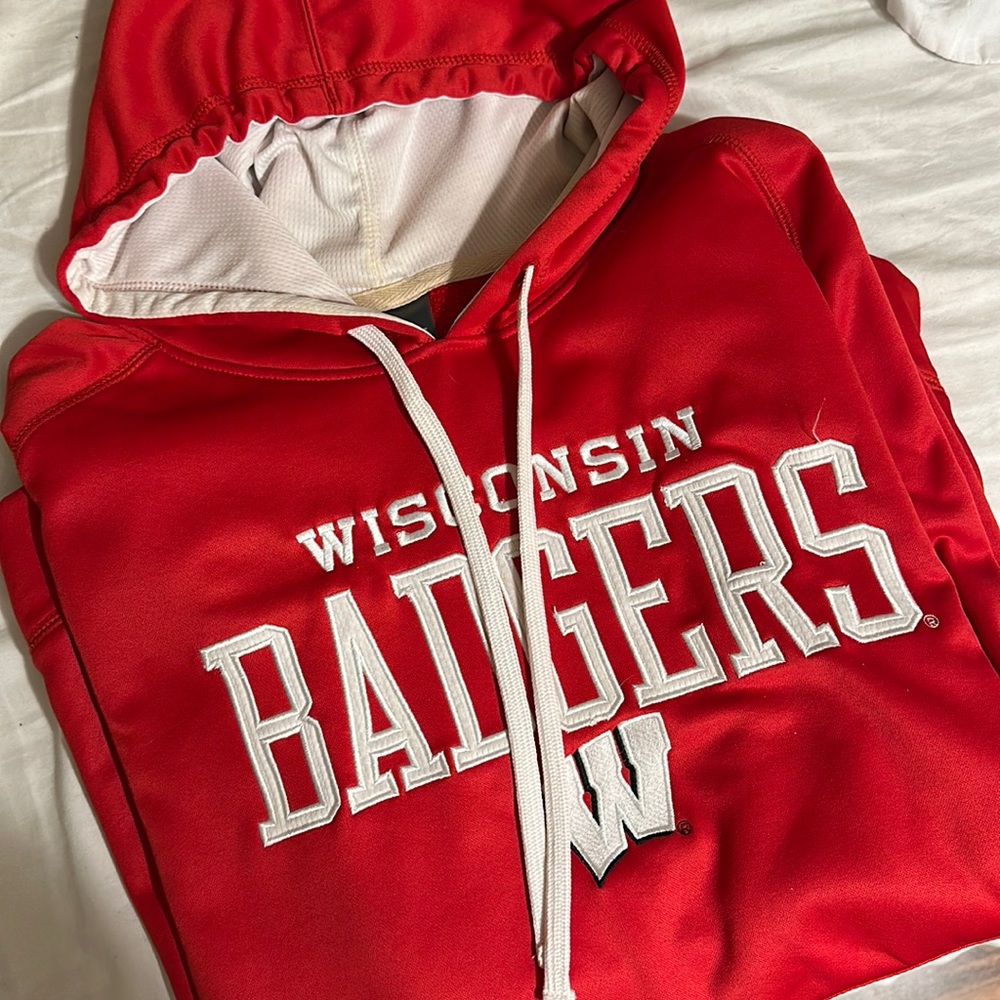 Red Men’s Wisconsin Badgers Hoodie